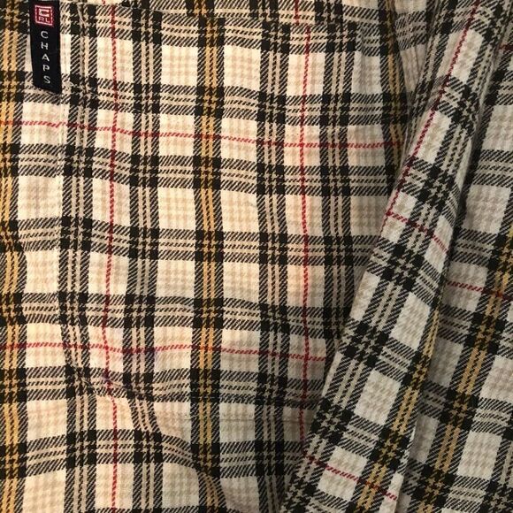 Chaps plaid light flannel type button down shirt - Picture 4 of 5